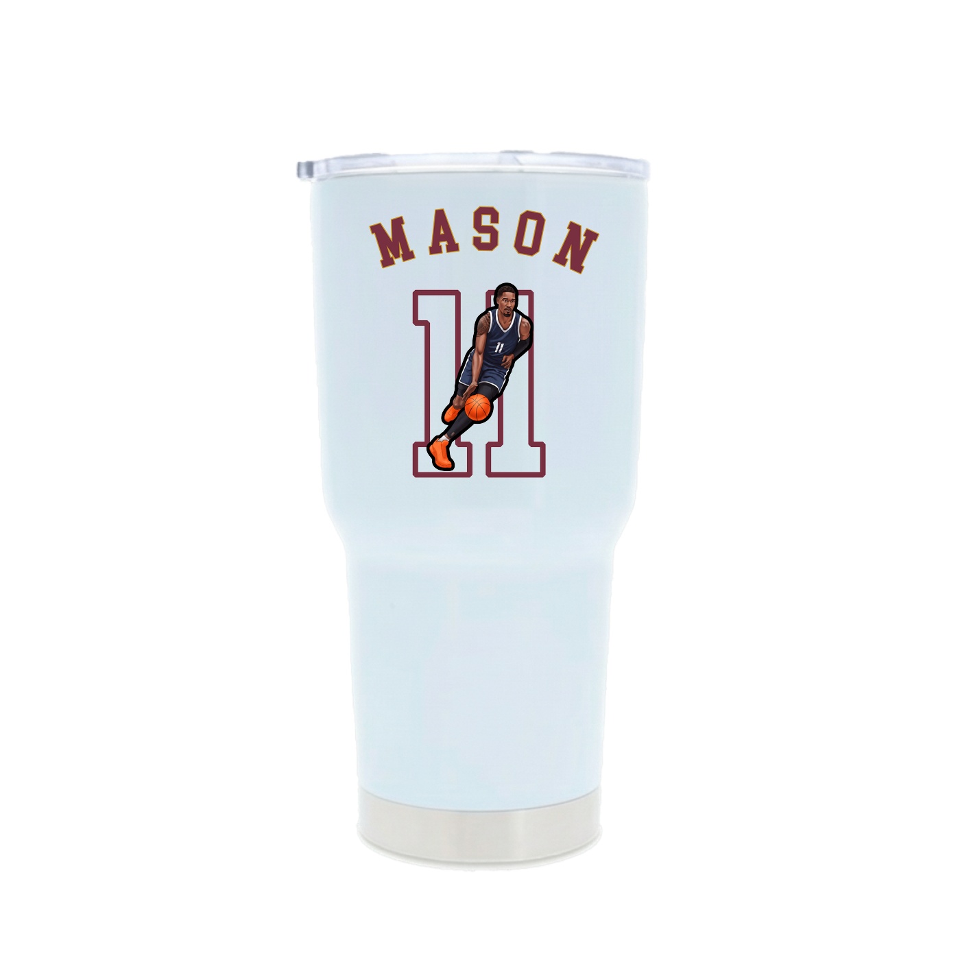 30oz Stainless Steel Tumbler — Shirsey Arch in White