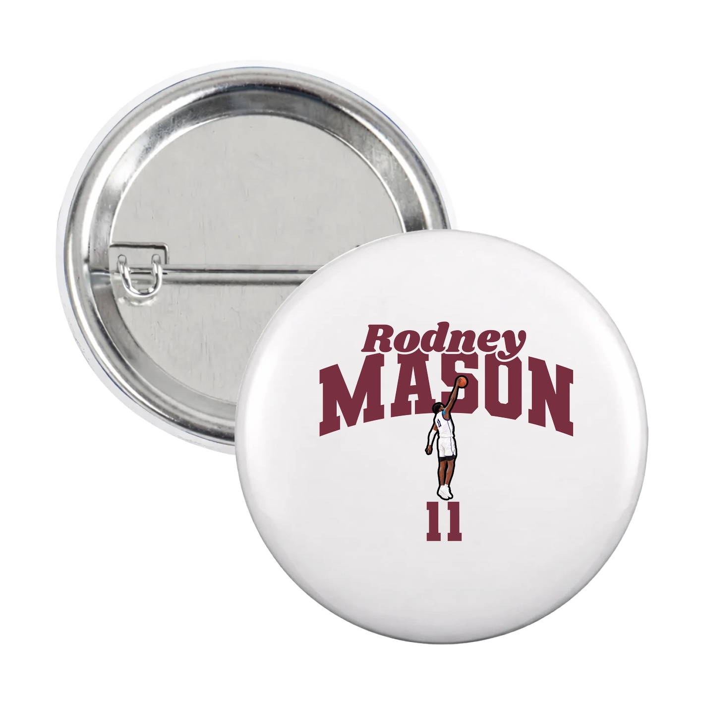 Game Day Button — Signature Arch in White