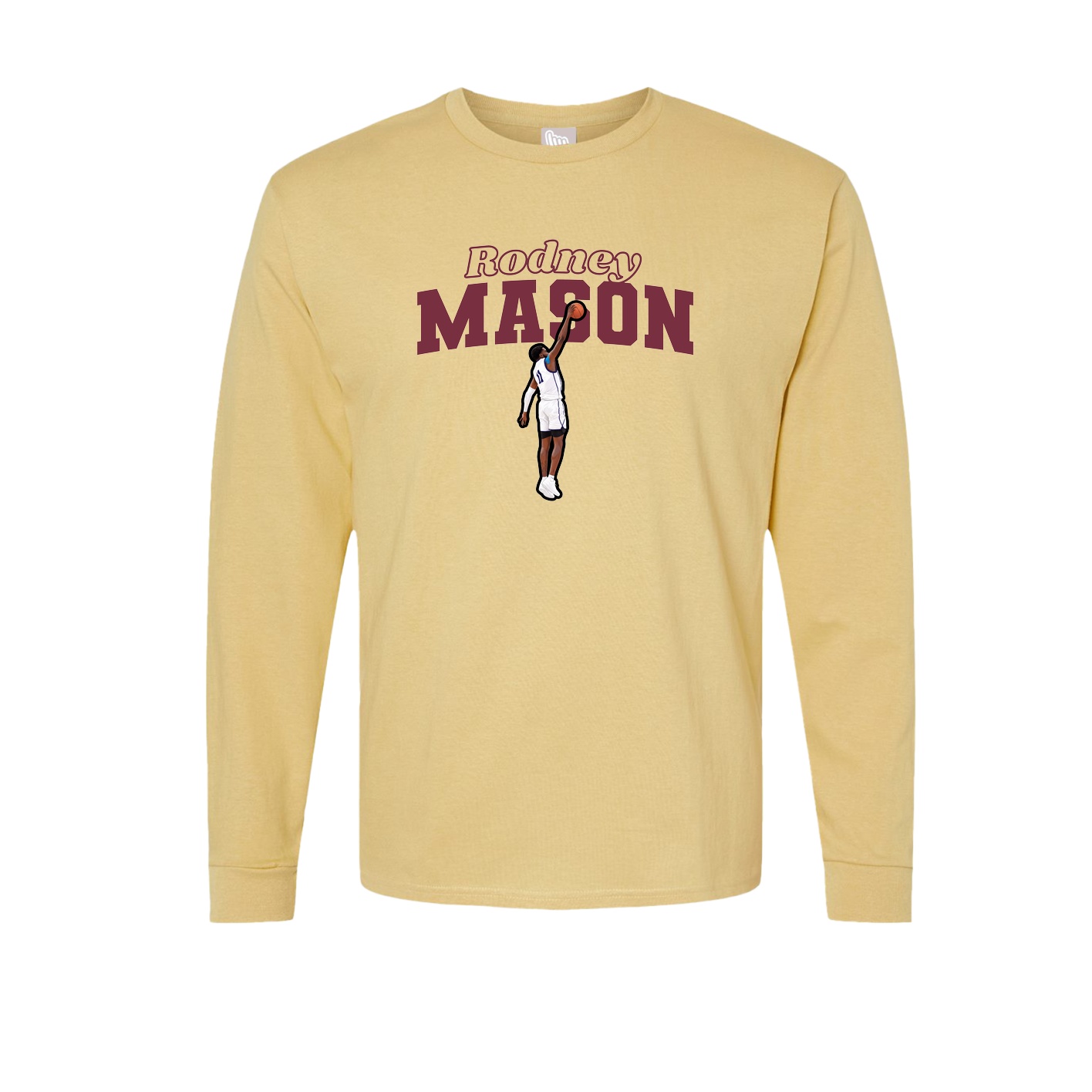 Long Sleeve Tee — Name Arch in Vegas Gold