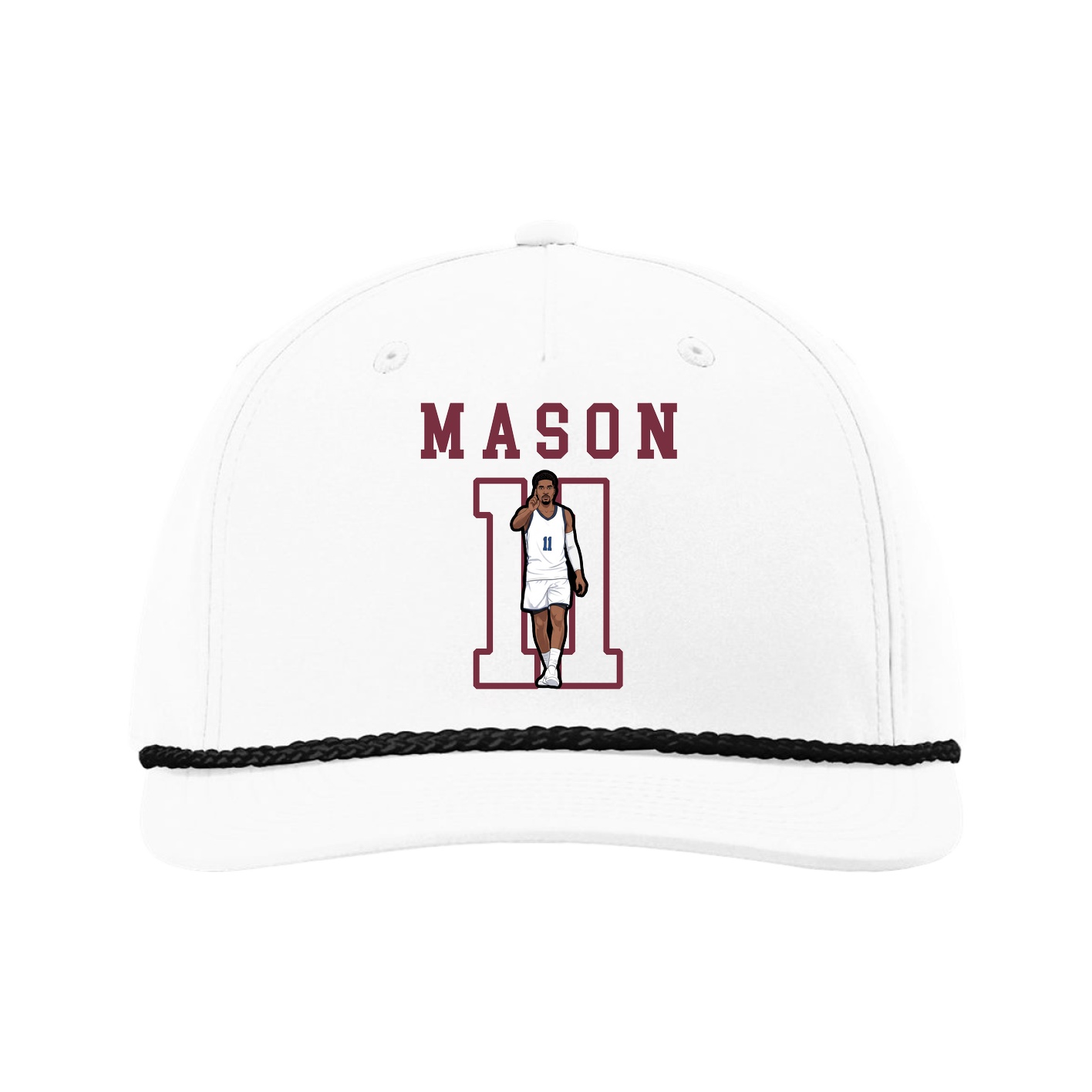Five-Panel Classic Rope Cap — Shirsey in White