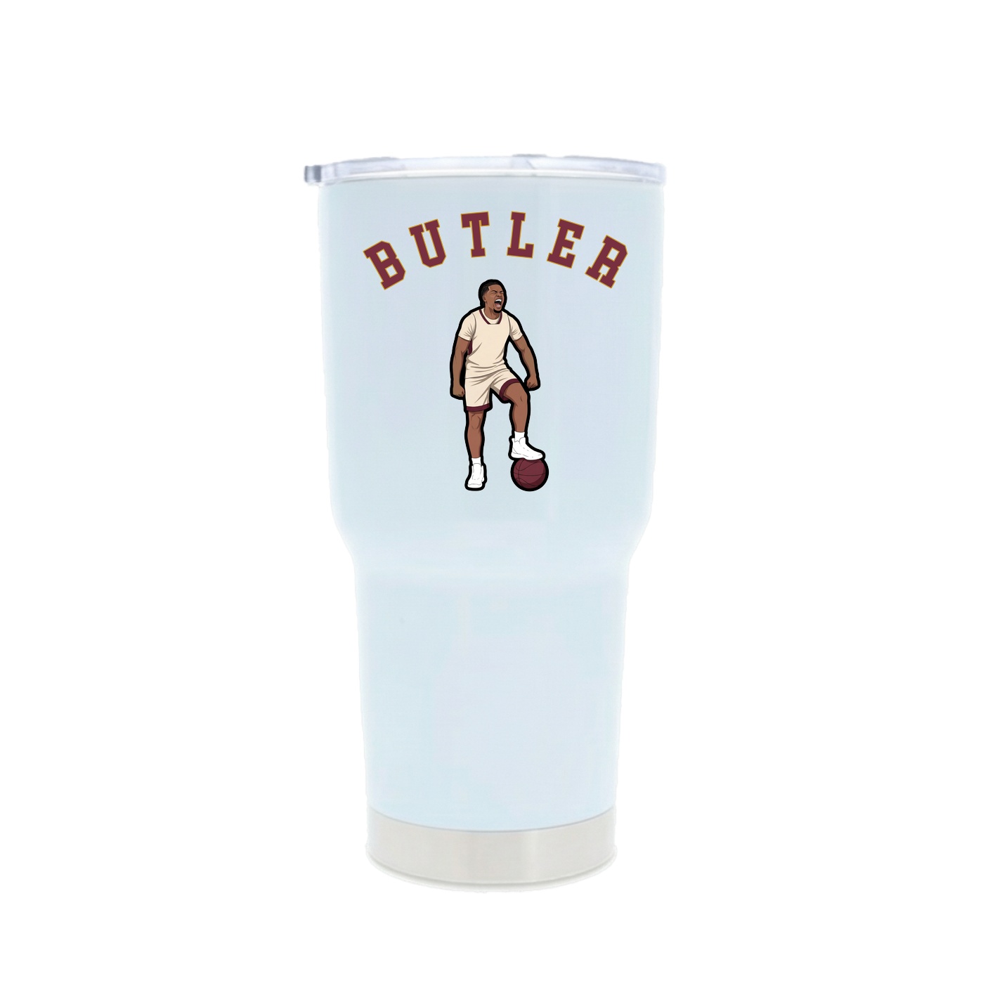 30oz Stainless Steel Tumbler — Shirsey Arch in White