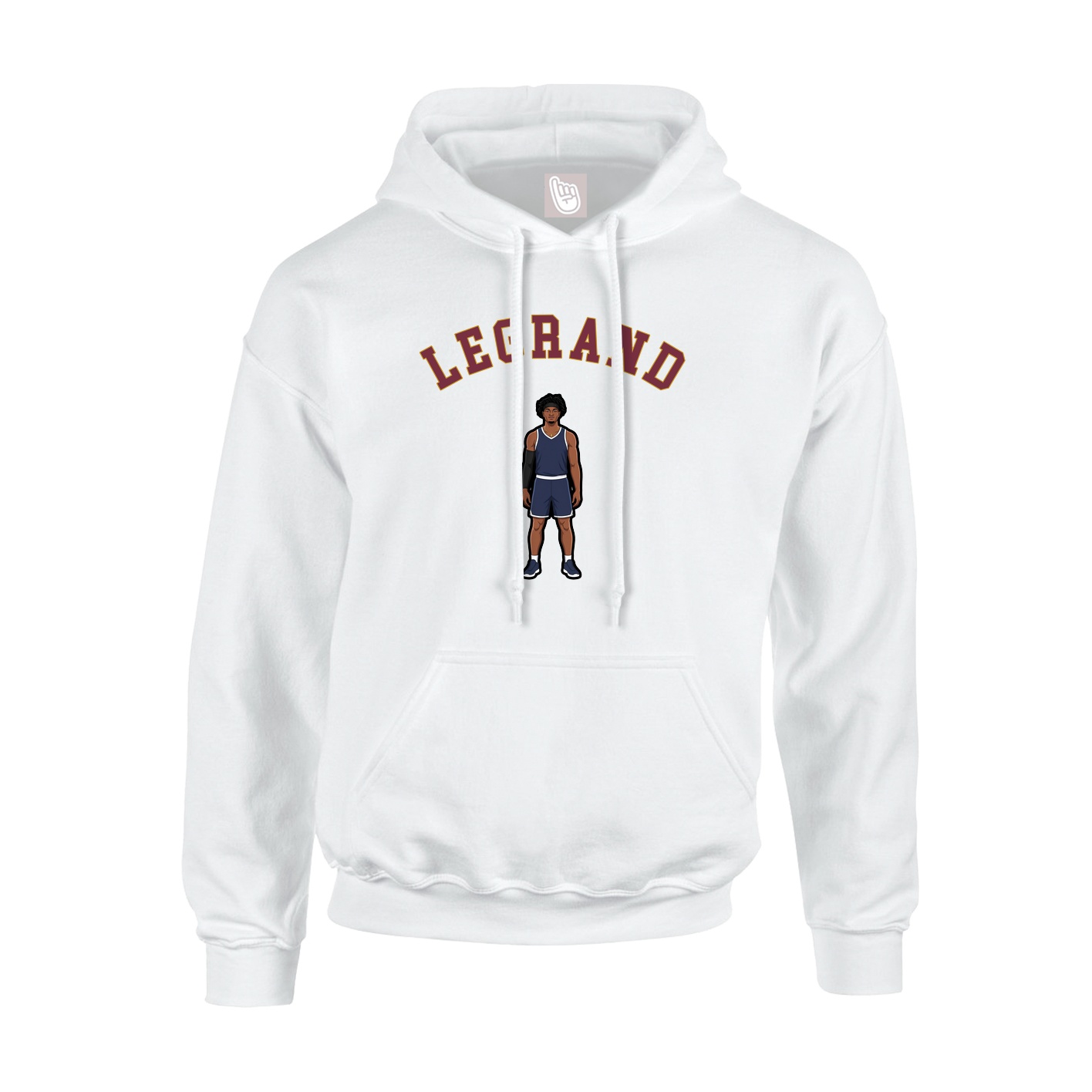 Youth Hoodie — Shirsey Arch in White
