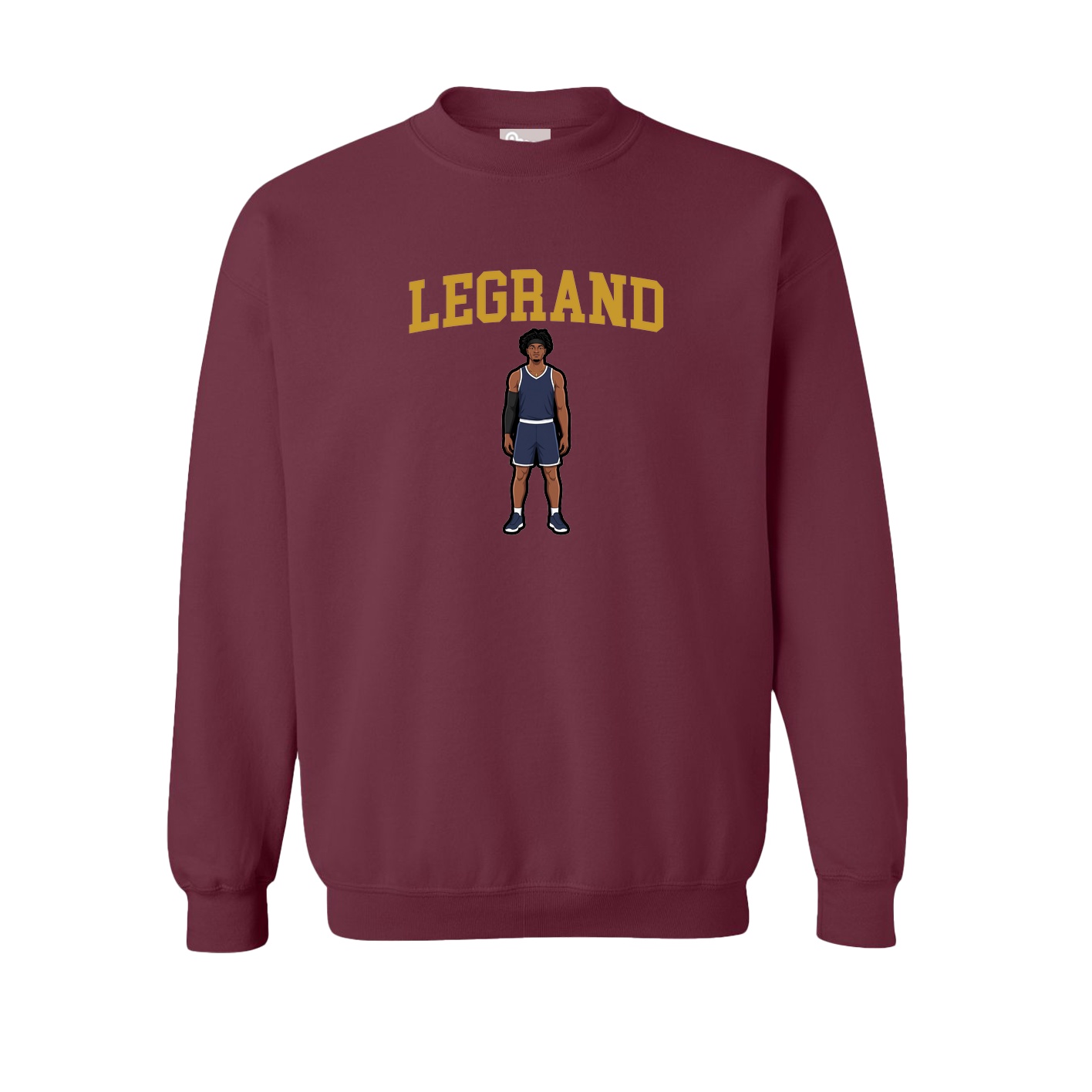 Fleece Crew — Shirsey in Maroon