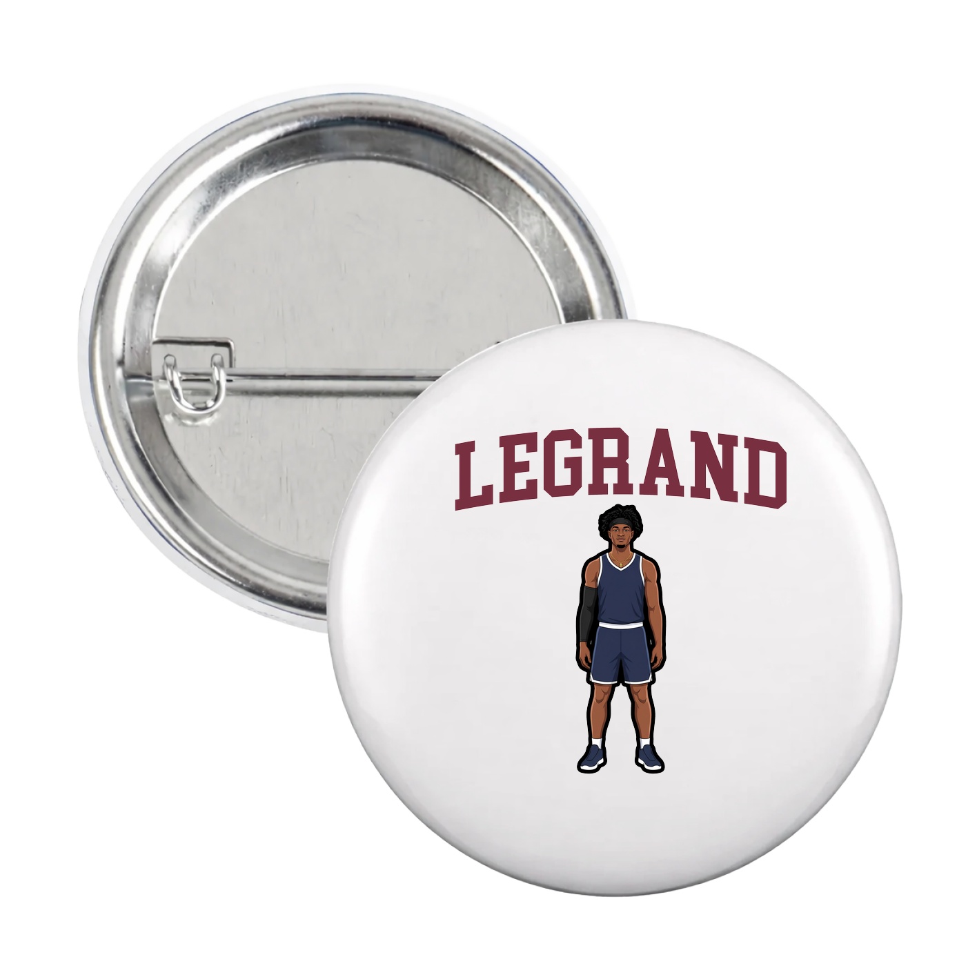 Game Day Button — Shirsey in White