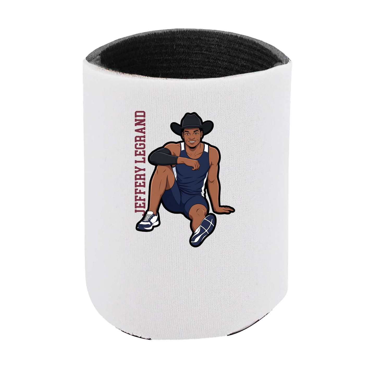 Can Holder — Name Vertical in White
