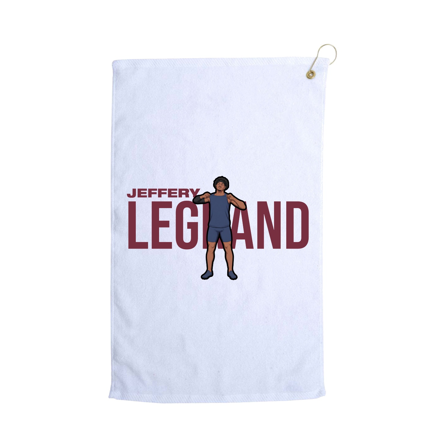Golf Towel — Player Name in White