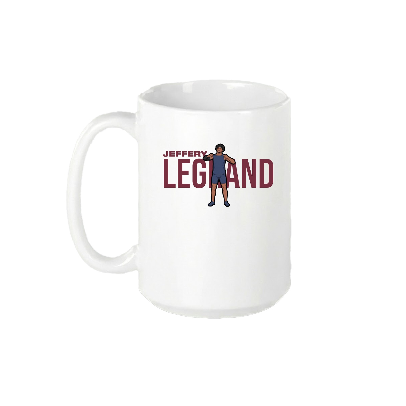 15oz Coffee Mug — Player Name in White