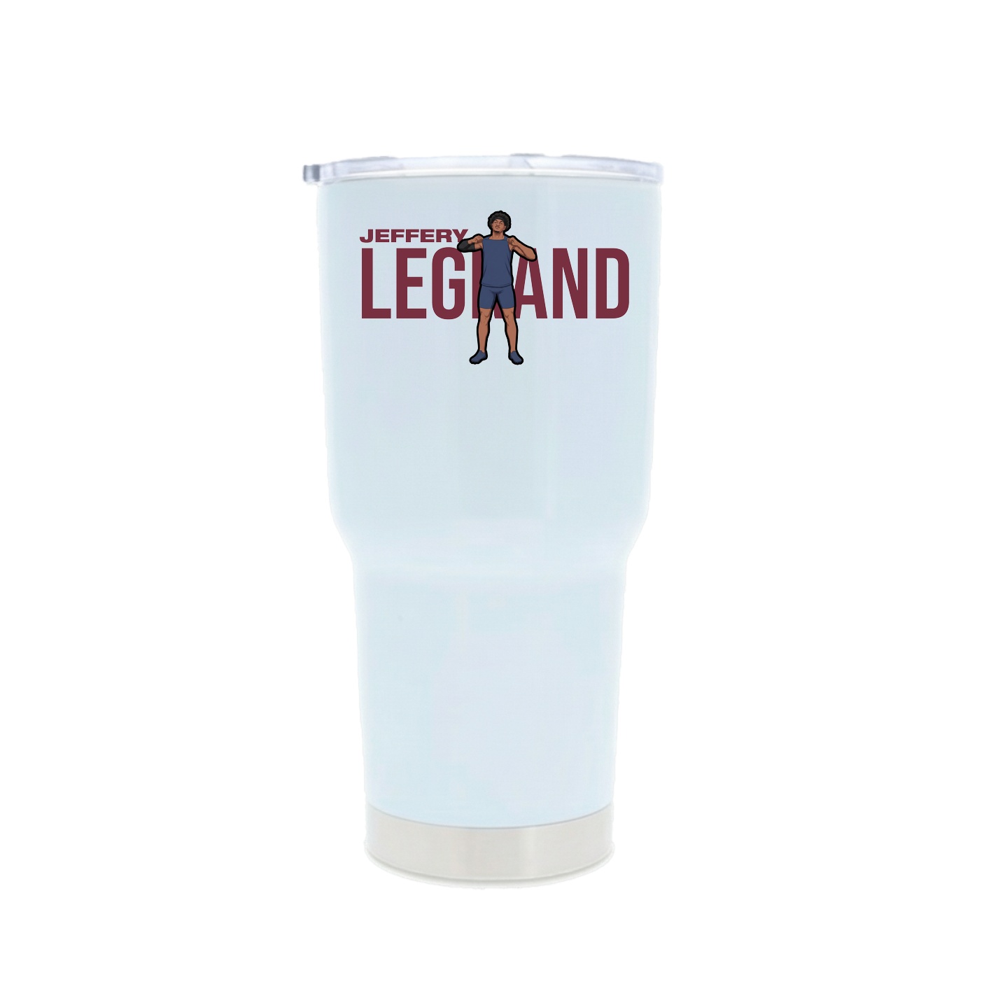 30oz Stainless Steel Tumbler — Player Name in White