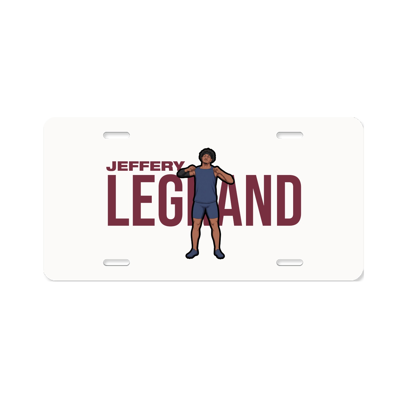License Plate — Player Name in Classic