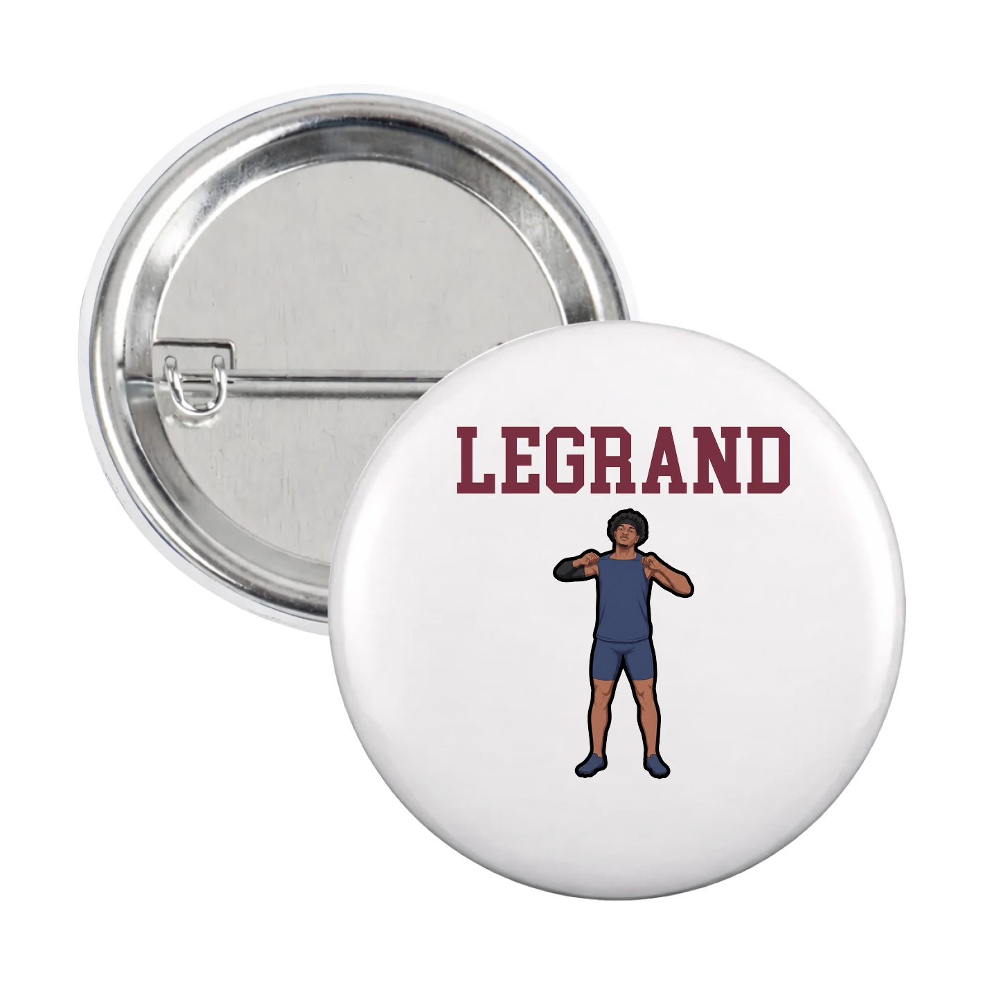 Game Day Button — Shirsey in White
