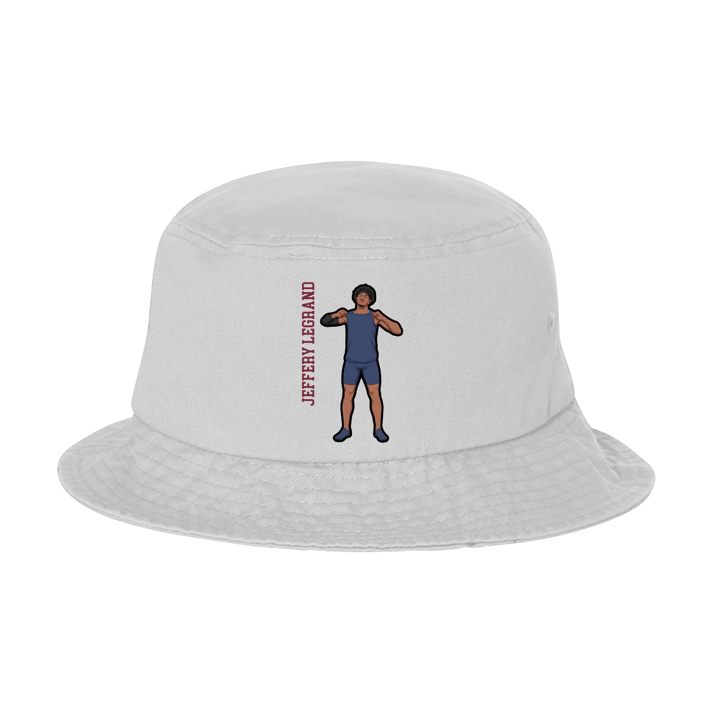 Bucket Cap — Name Vertical in White