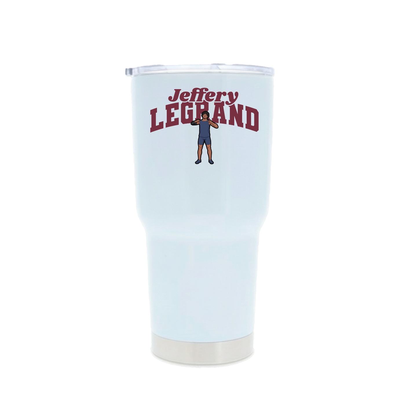 30oz Stainless Steel Tumbler — Signature Arch in White
