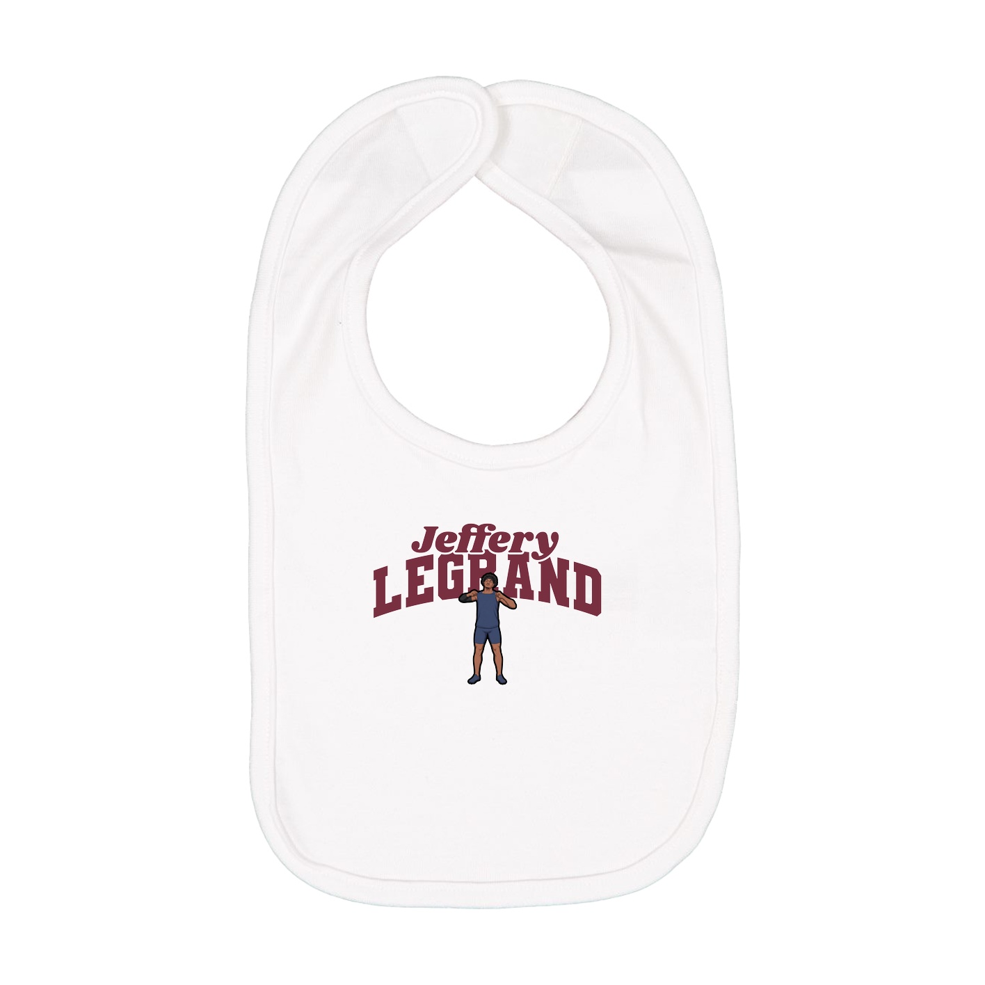 Infant Bib — Signature Arch in White