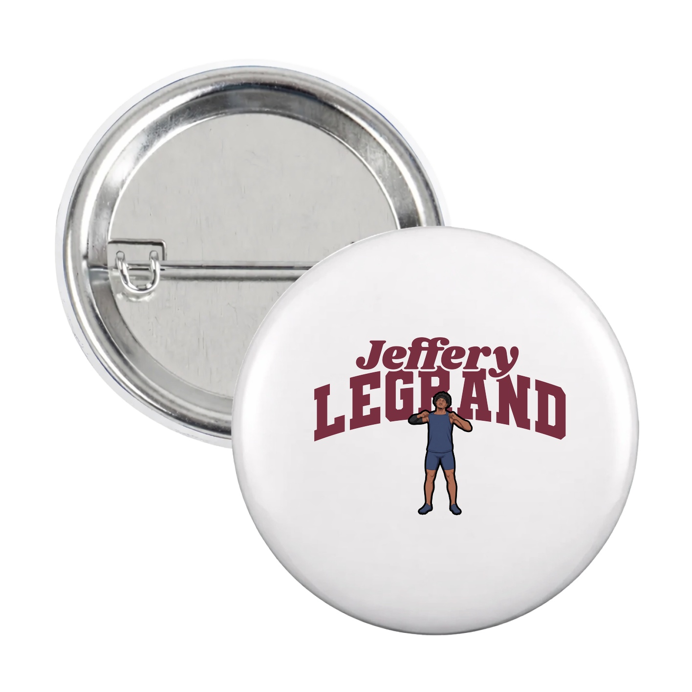 Game Day Button — Signature Arch in White
