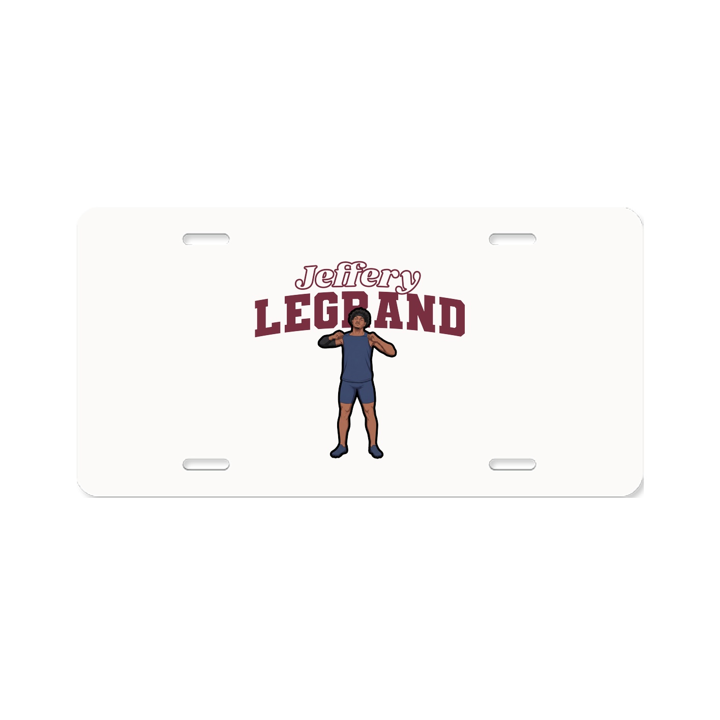 License Plate — Name Arch in Classic