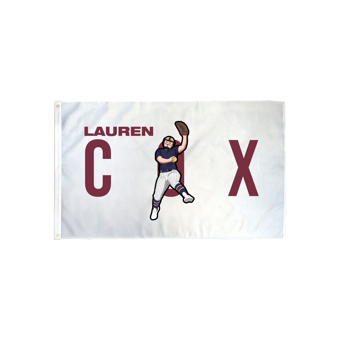 3x5 Flag — Player Name in Classic