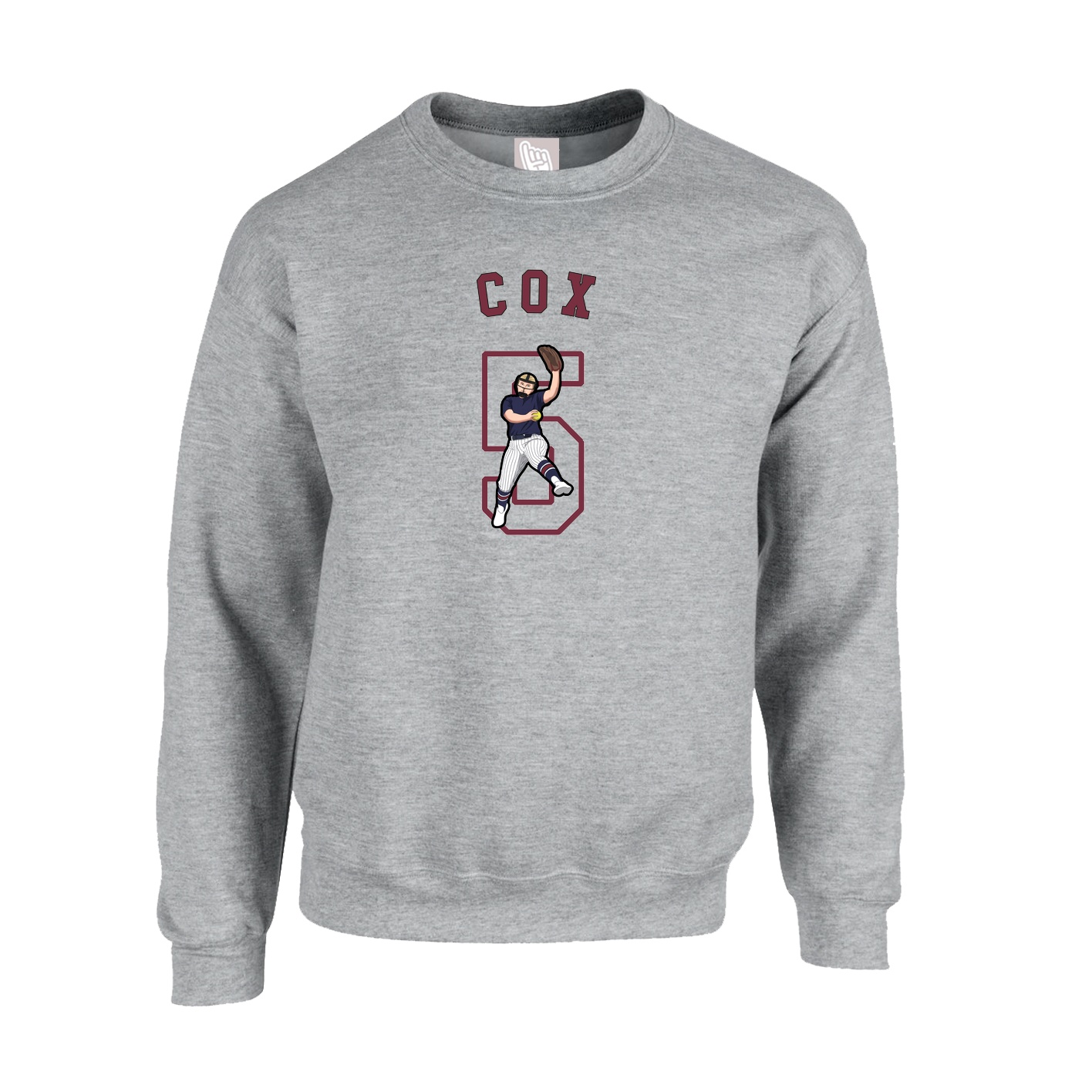 Fleece Crew — Shirsey Arch in Grey