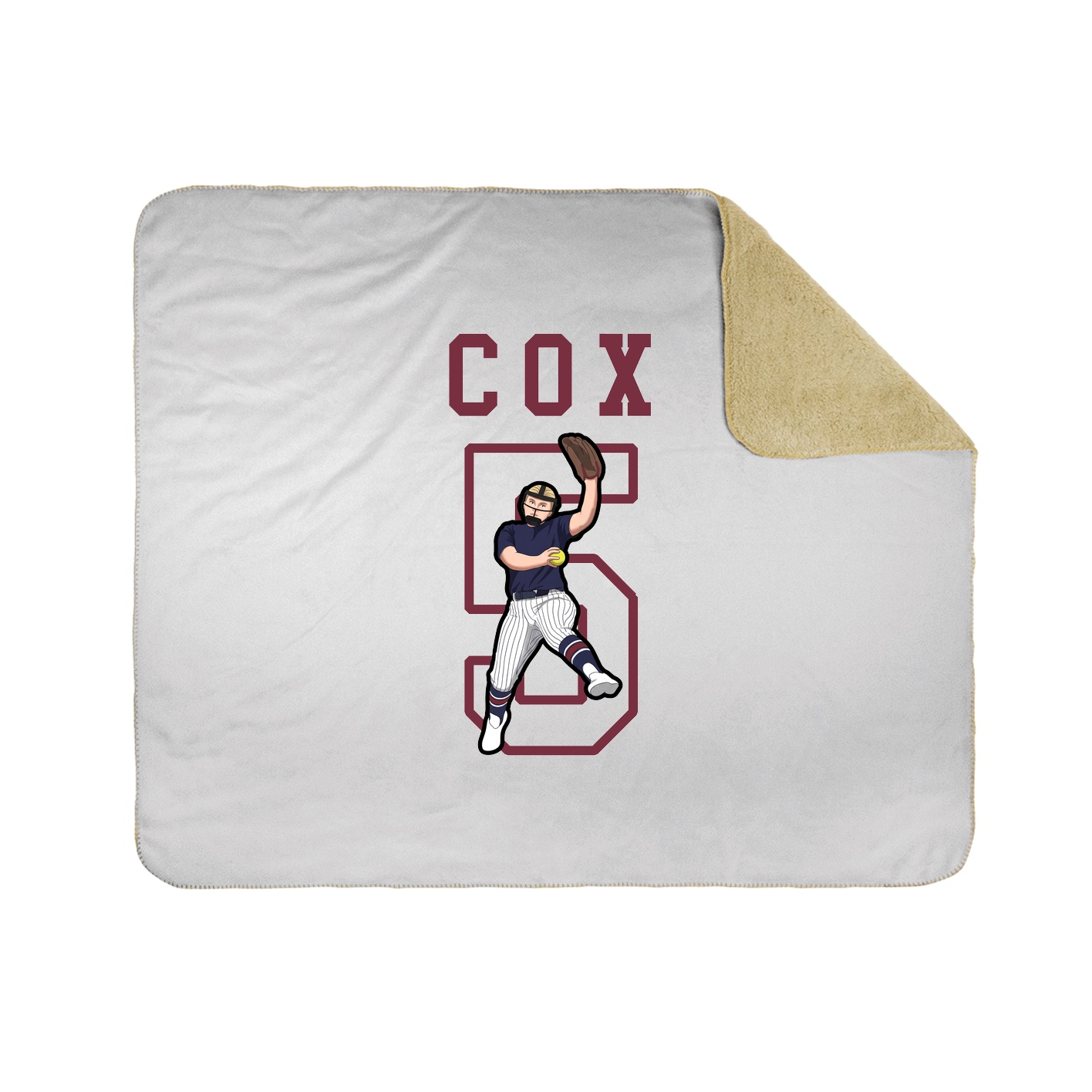 Throw Blanket — Shirsey in White
