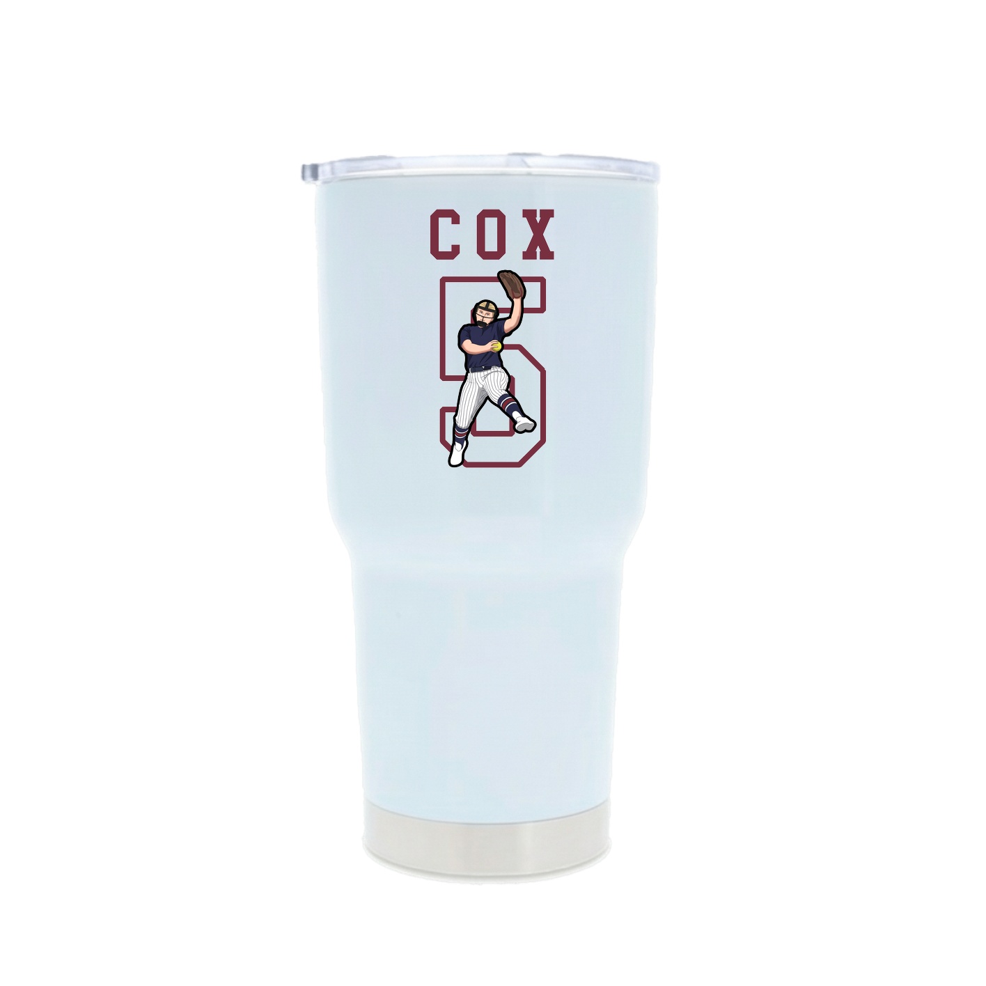 30oz Stainless Steel Tumbler — Shirsey in White