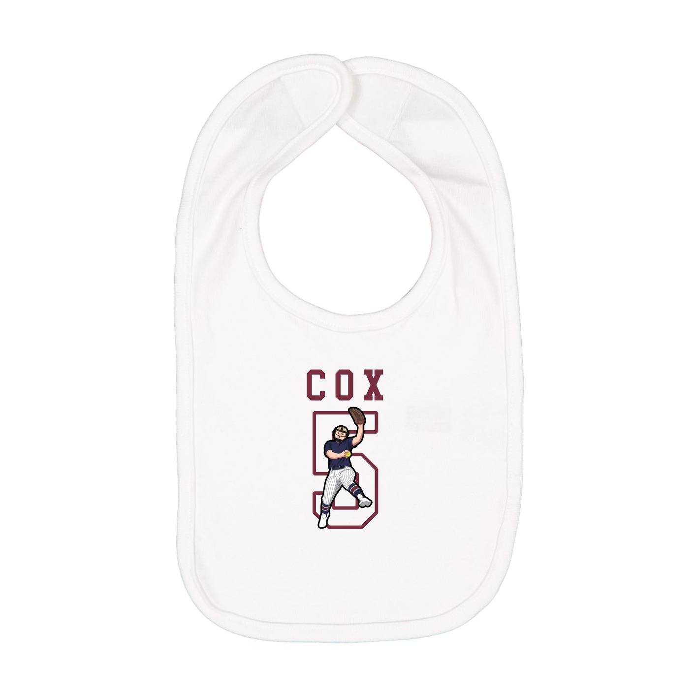 Infant Bib — Shirsey in White