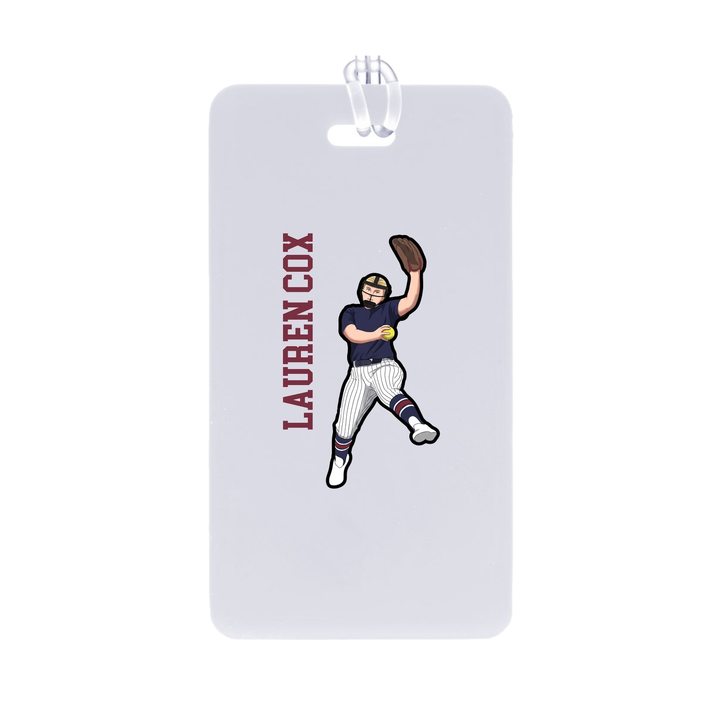 Bag Tag — Name Vertical in Classic