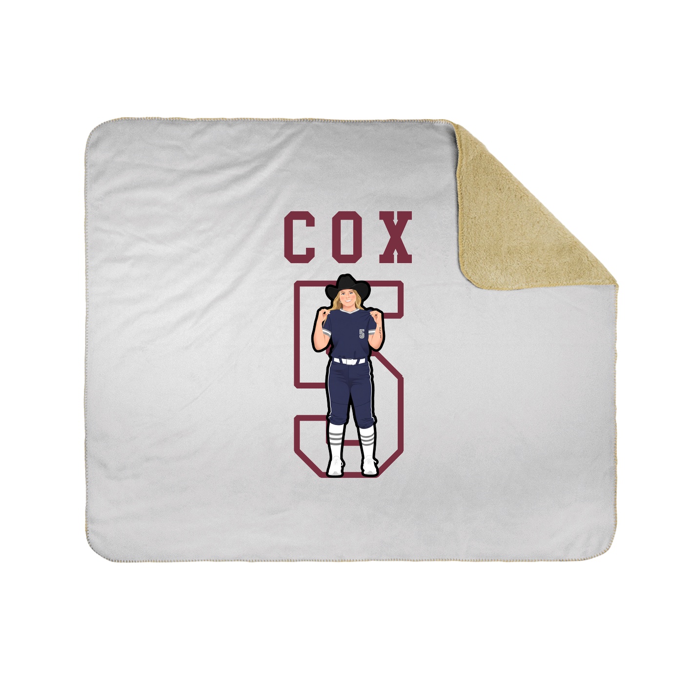 Throw Blanket — Shirsey in White