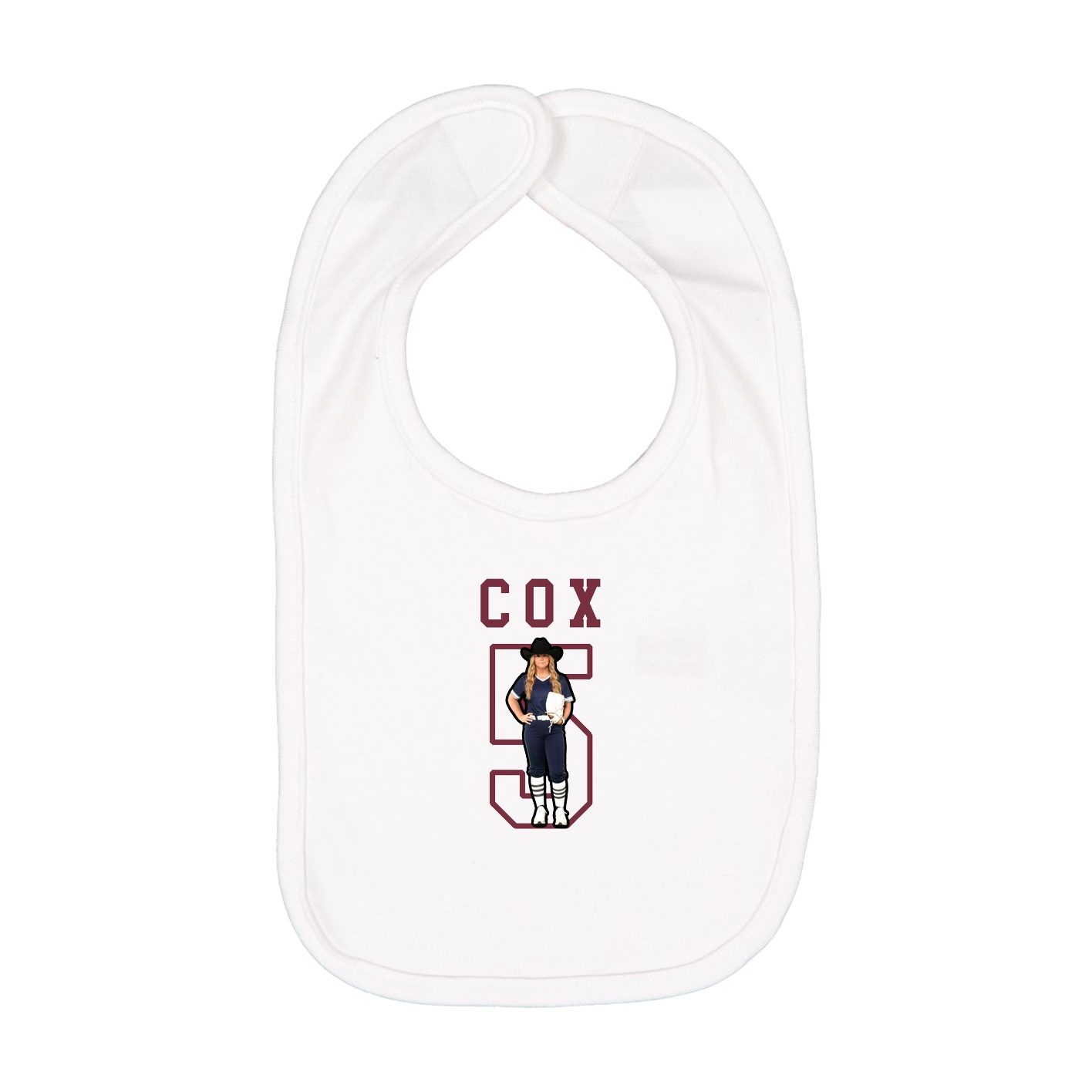 Infant Bib — Shirsey in White
