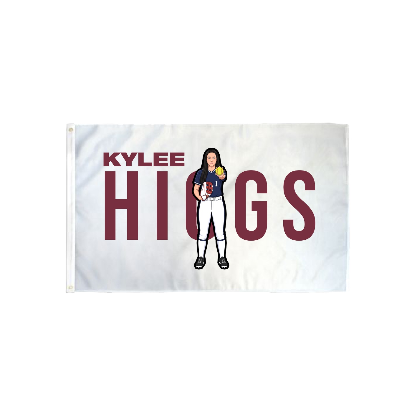 3x5 Flag — Player Name in Classic