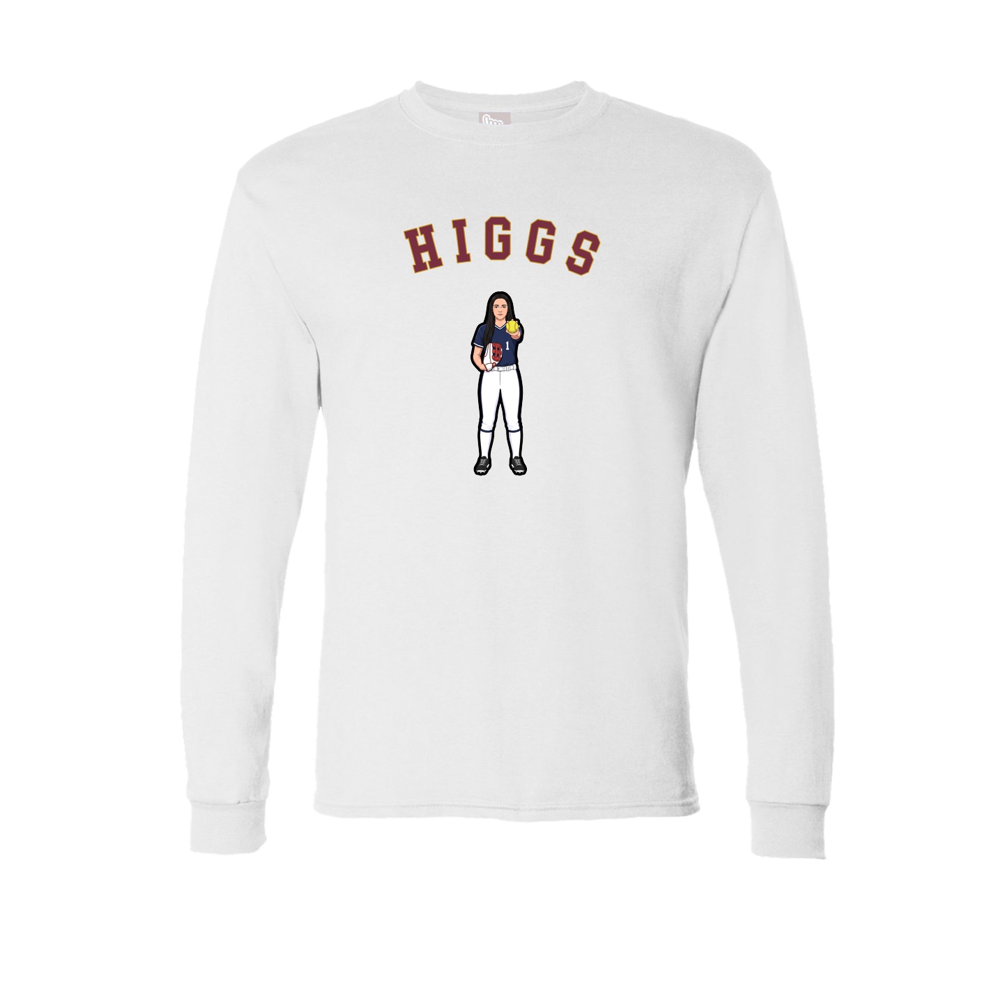 Long Sleeve Tee — Shirsey Arch in White
