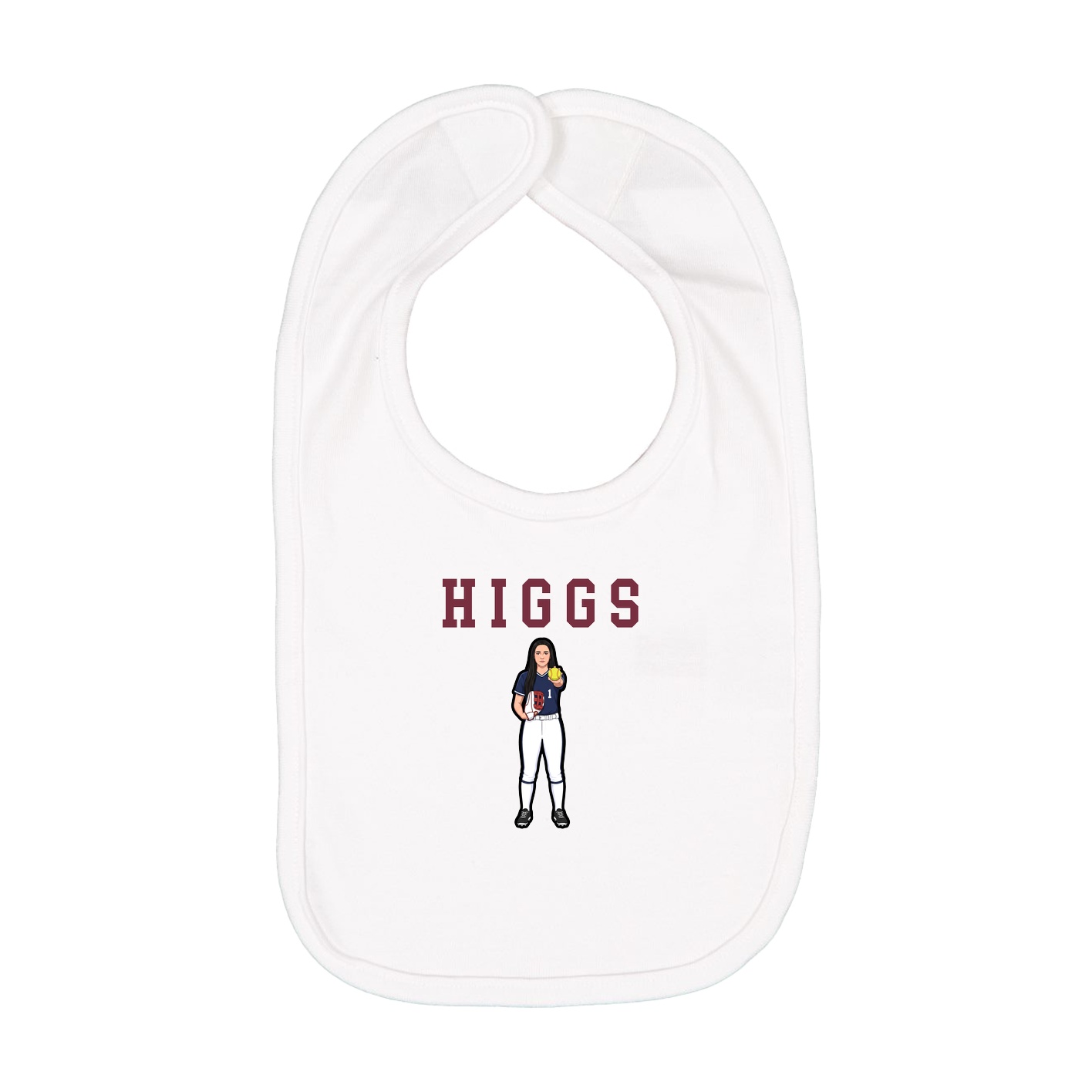 Infant Bib — Shirsey in White