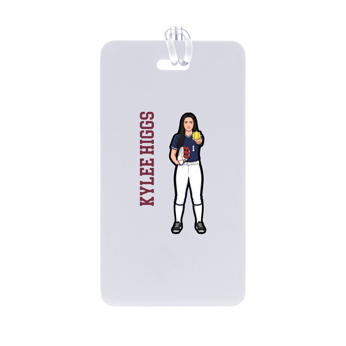 Bag Tag — Name Vertical in Classic