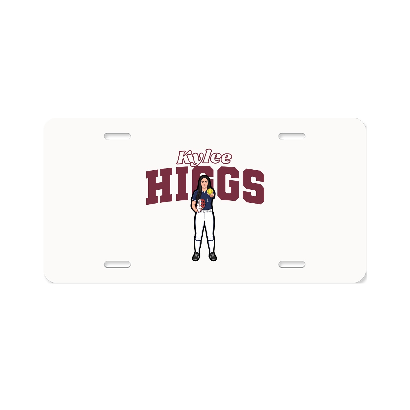 License Plate — Name Arch in Classic