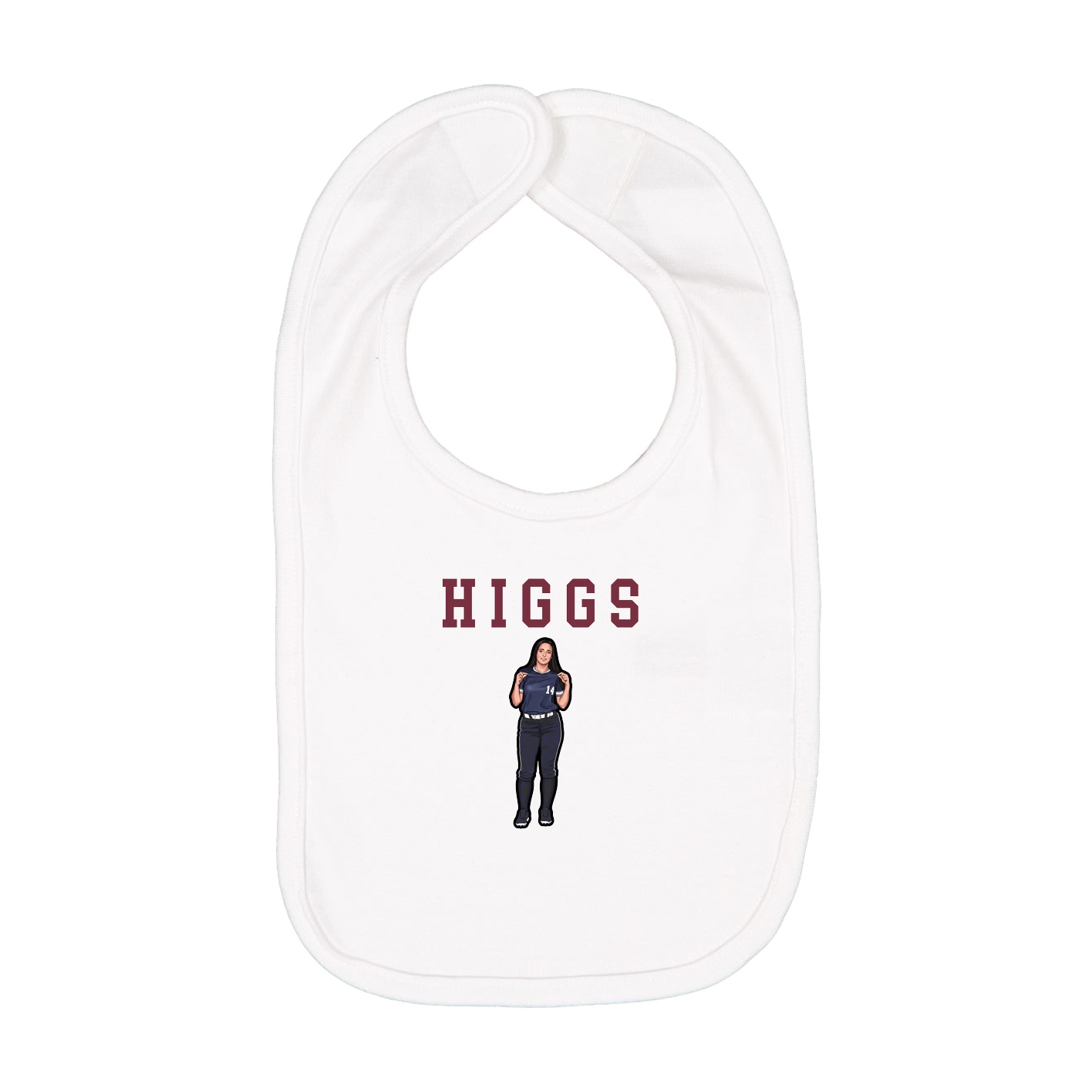 Infant Bib — Shirsey in White