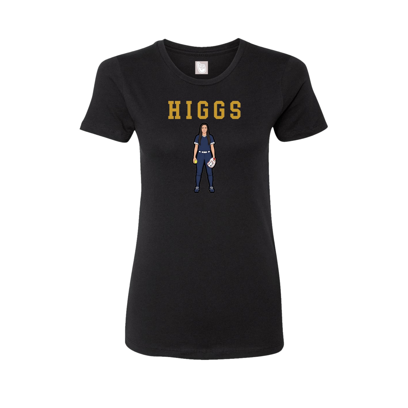 Fitted Women's Tee — Shirsey in Black