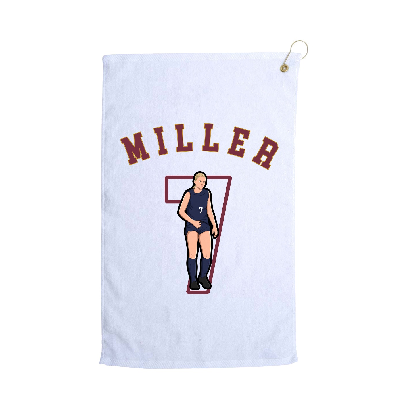 Golf Towel — Shirsey Arch in White