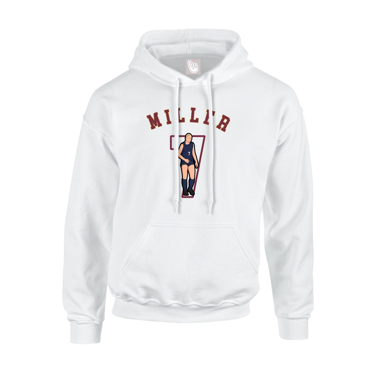 Hoodie — Shirsey Arch in White