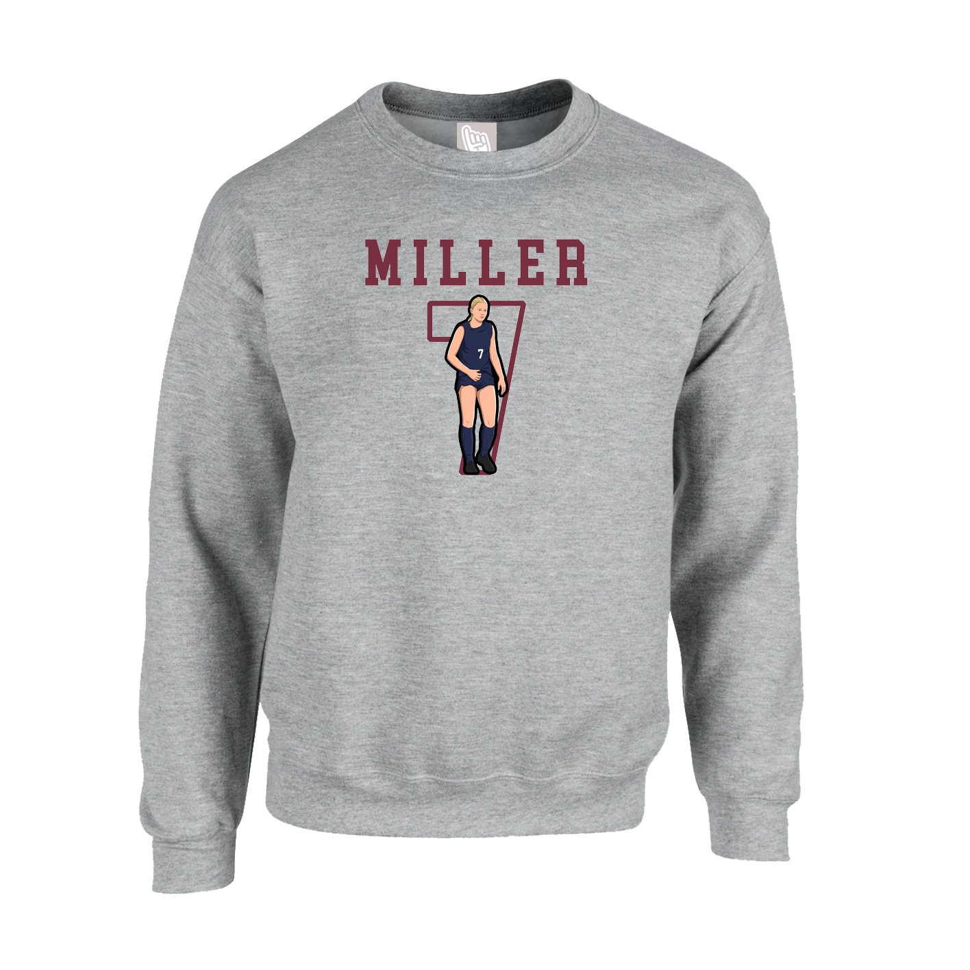 Fleece Crew — Shirsey in Grey