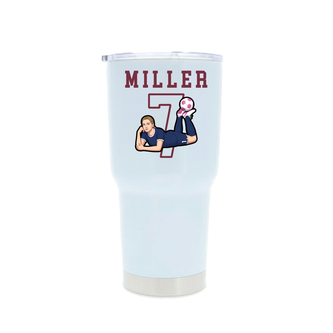 30oz Stainless Steel Tumbler — Shirsey in White