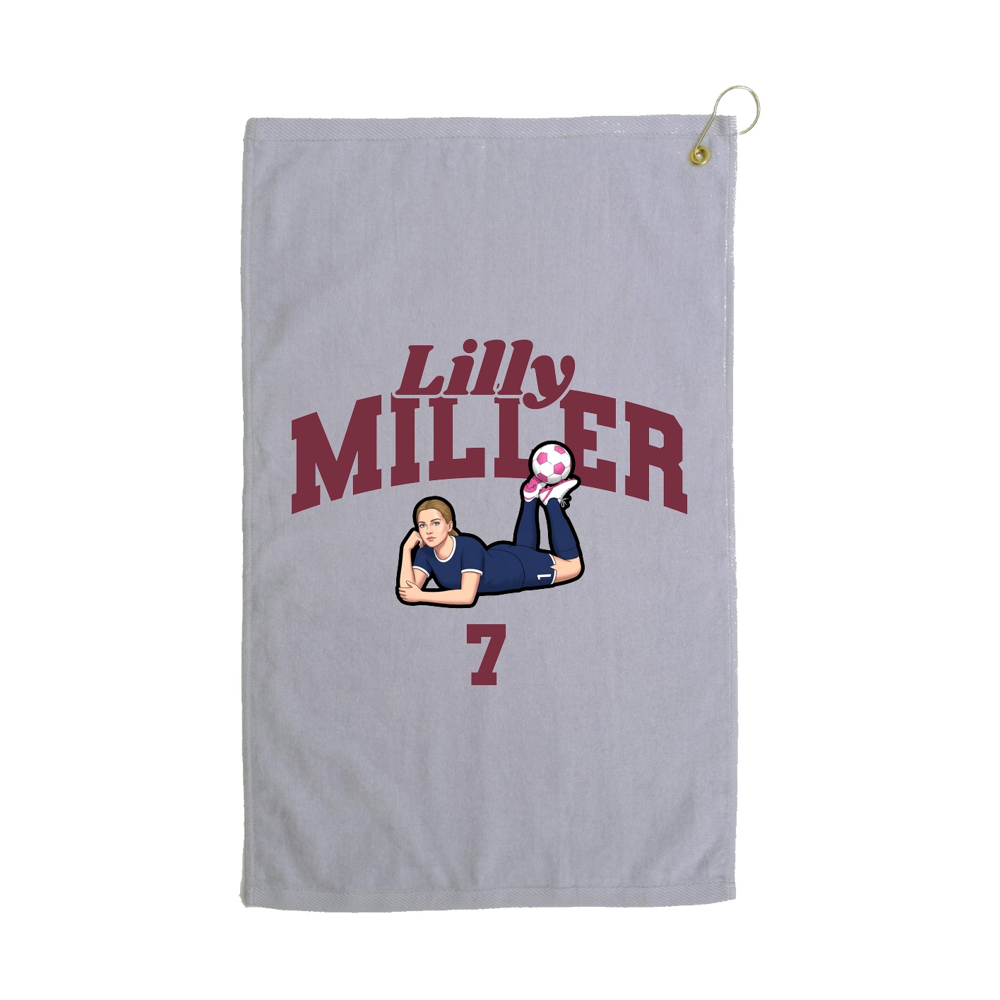 Golf Towel — Signature Arch in Grey
