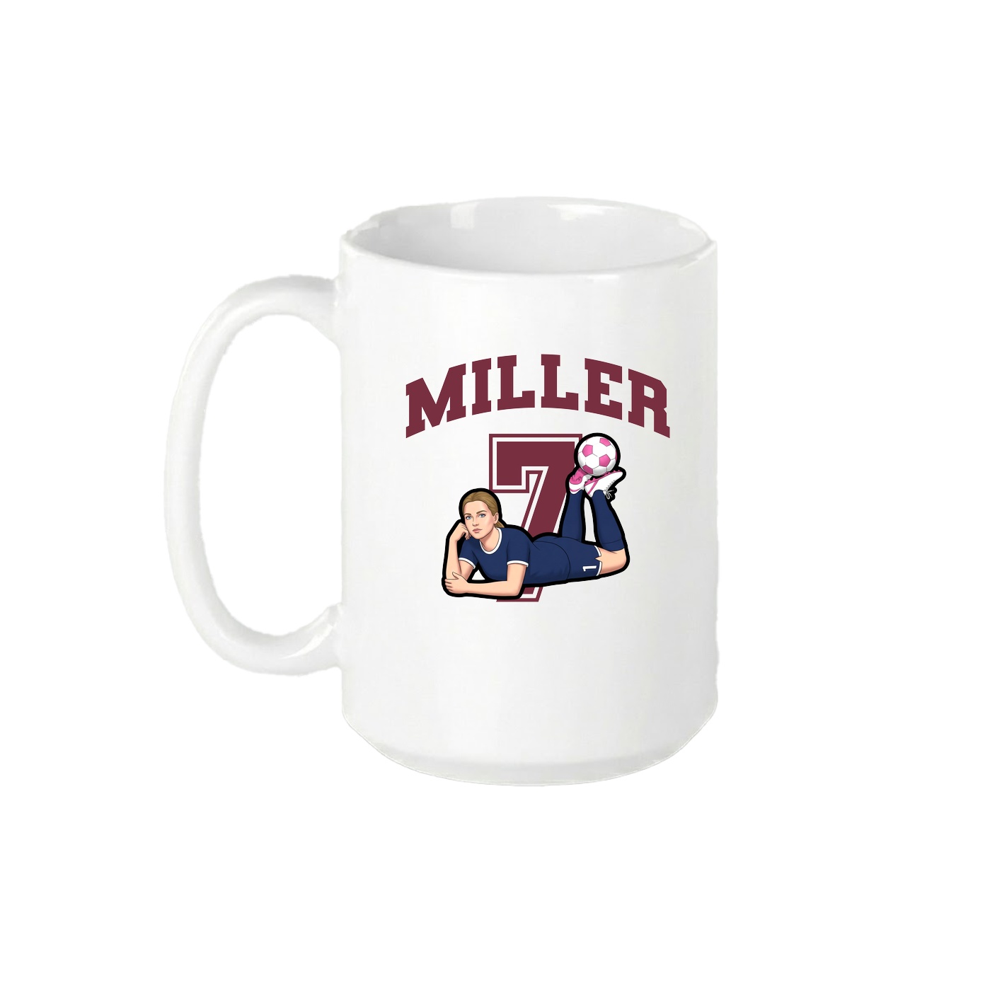 15oz Coffee Mug — Number in White