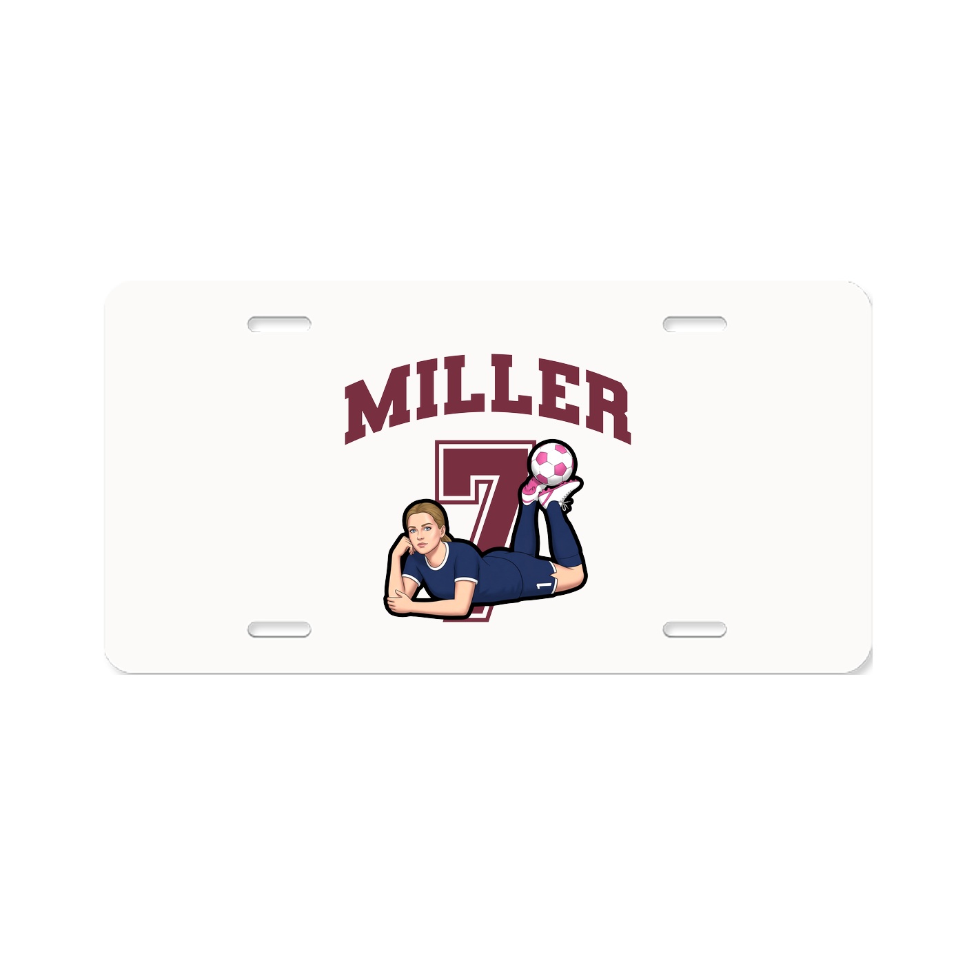 License Plate — Number in Classic