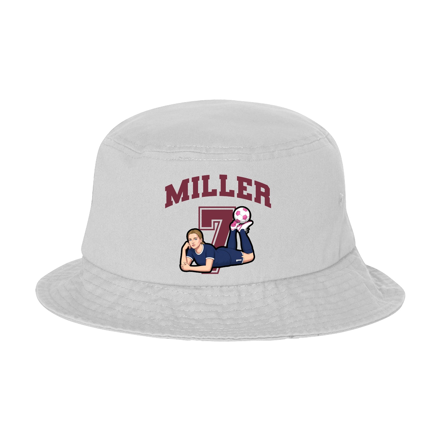 Bucket Cap — Number in White