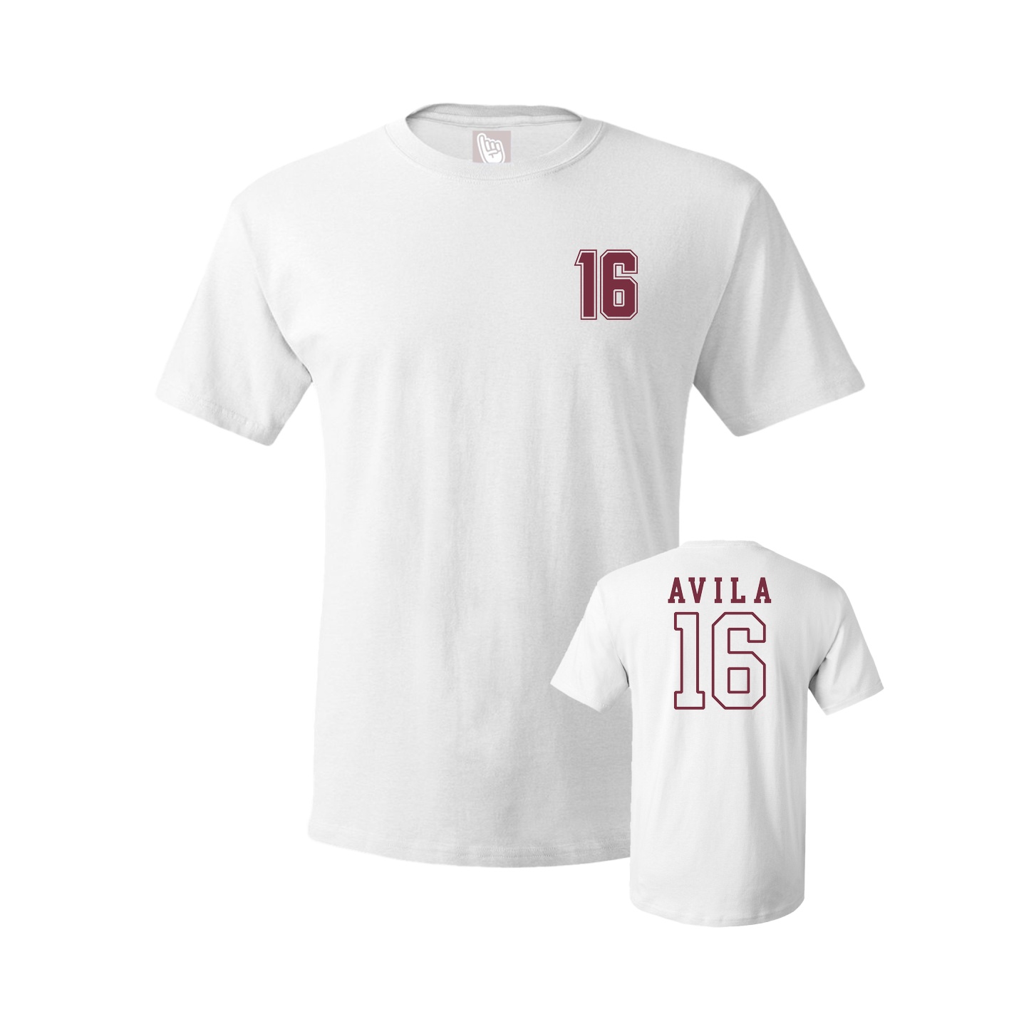 Youth Tee — Chest Back in White