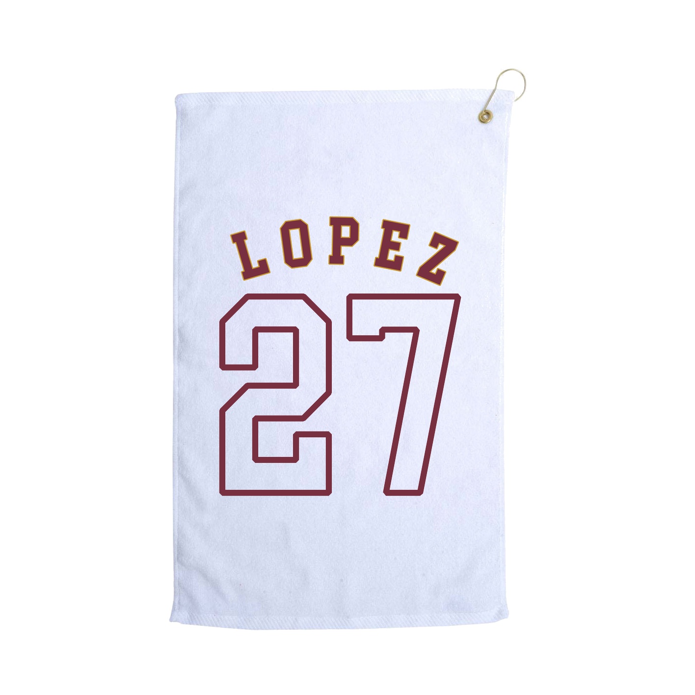 Golf Towel — Shirsey Arch in White