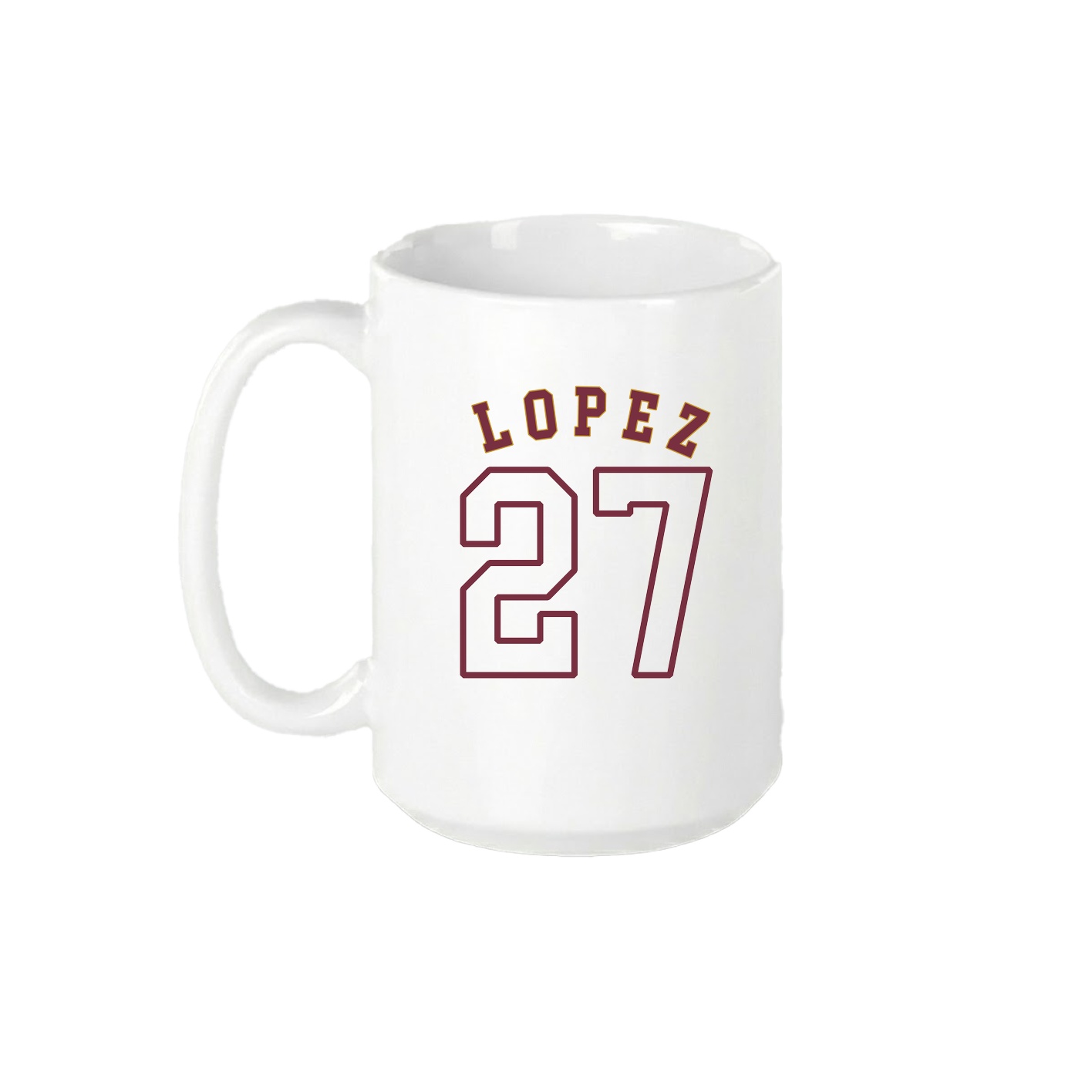 15oz Coffee Mug — Shirsey Arch in White