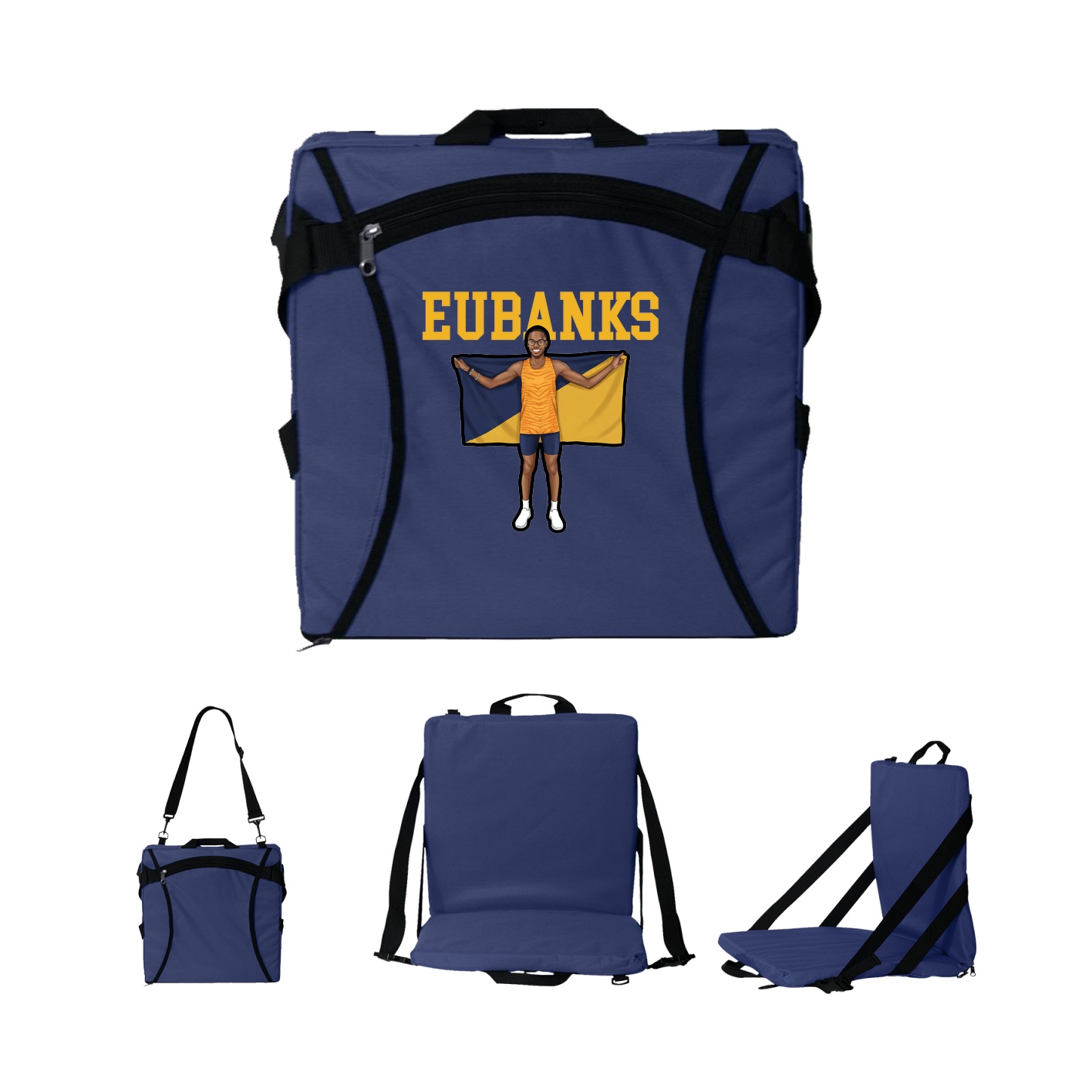 Folding Stadium Seat — Shirsey in Navy