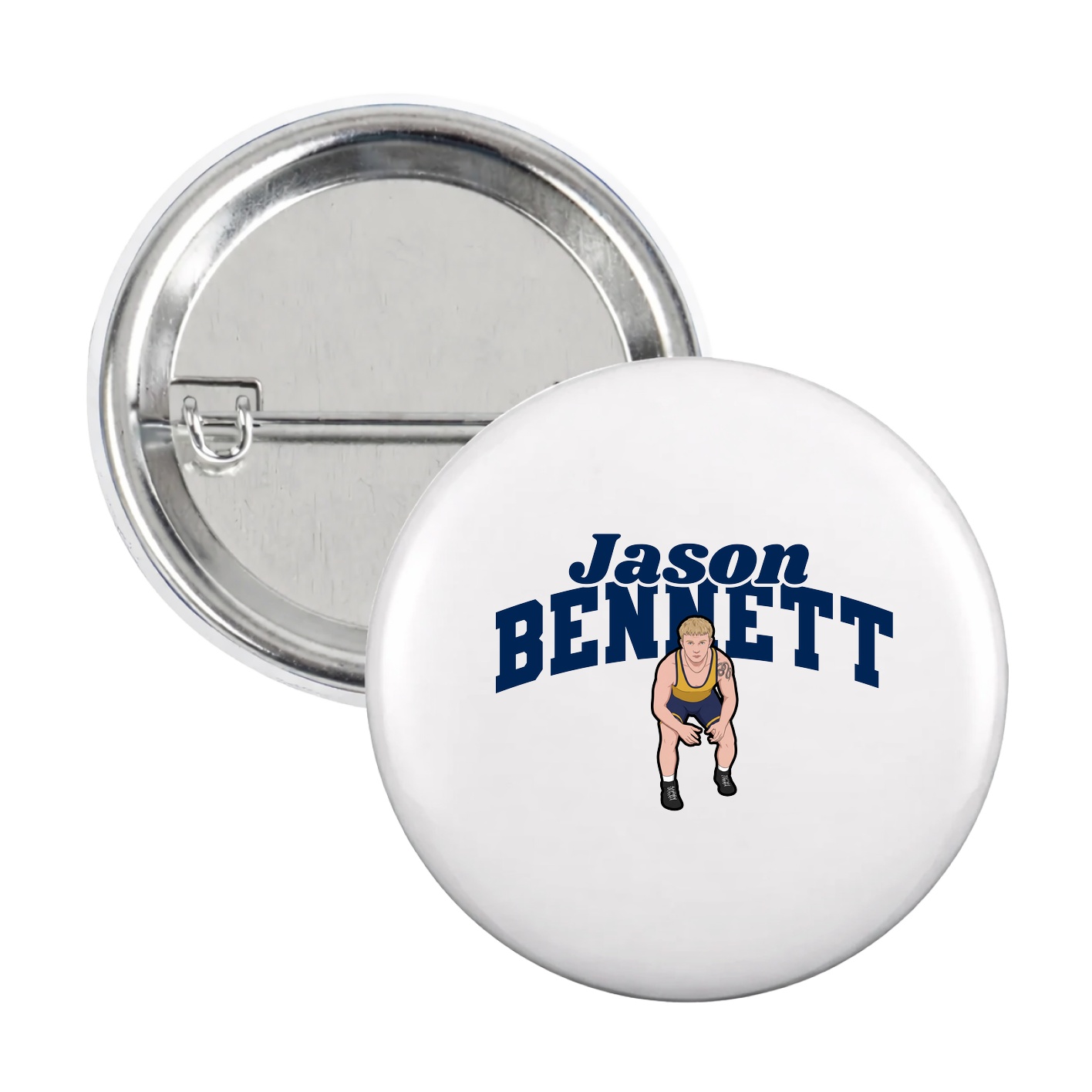 Game Day Button — Signature Arch in White
