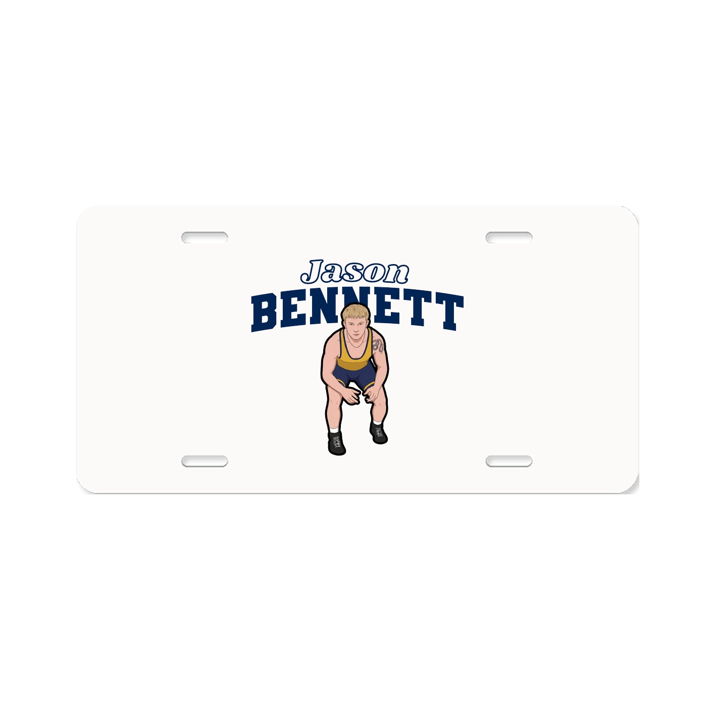 License Plate — Name Arch in Classic