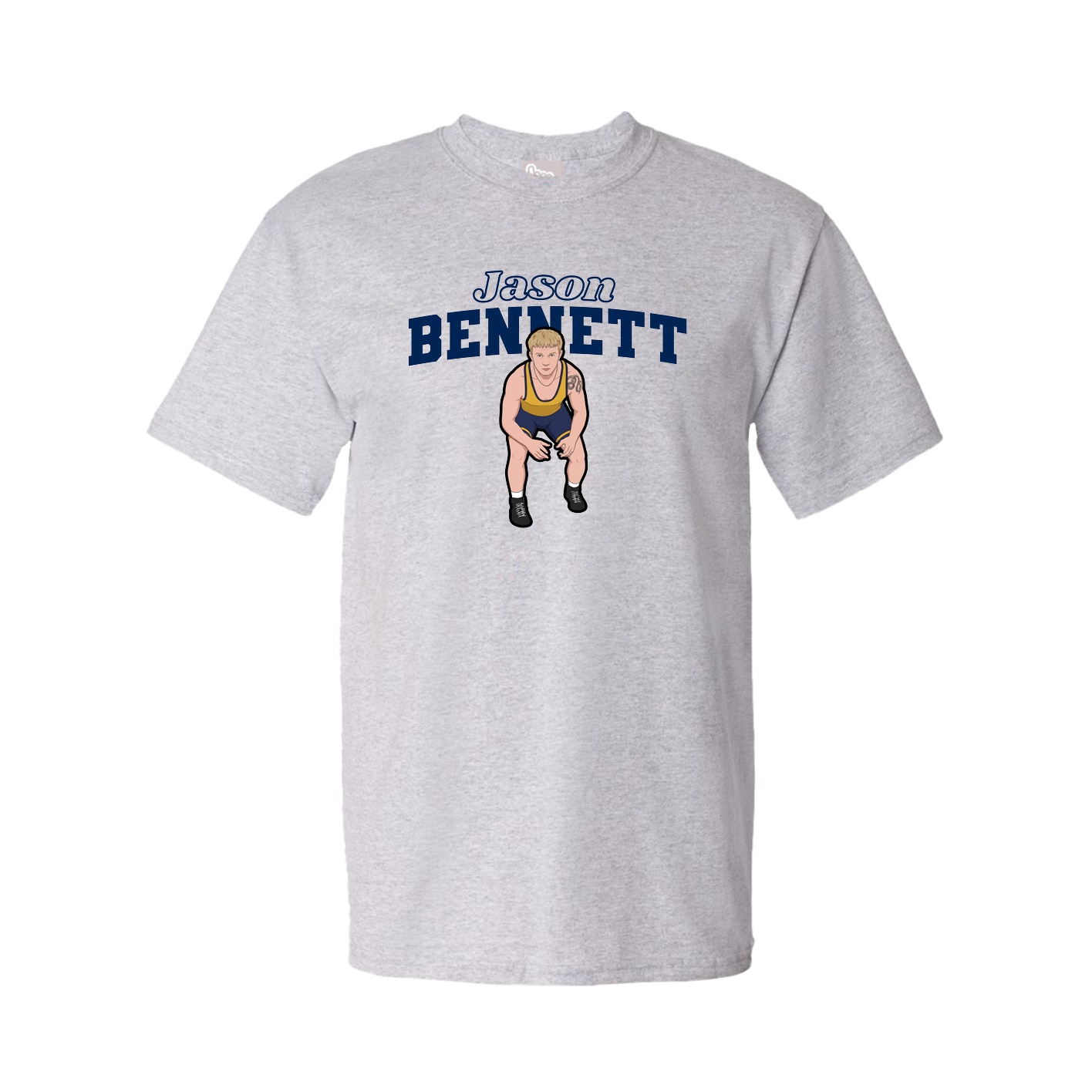 Tee — Name Arch in Grey