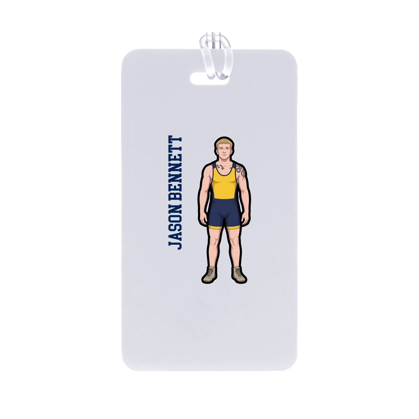 Bag Tag — Name Vertical in Classic